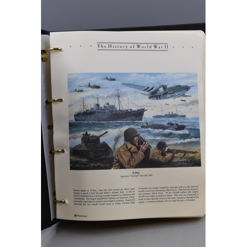 415 - Folder Containing The History of World War II Collection of First Day Cover Coins. Includes D Day 50... 