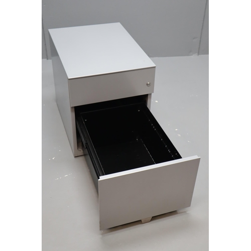 494 - A Two Drawer Metal Office Filing Cabinet, Approx 22.5