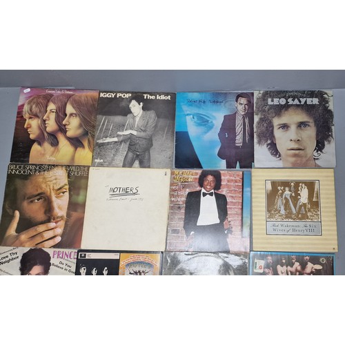 429 - Twenty Pre-Owned Vinyl Records Includes Iggy Pop, Emmerson Lake & Palmer and More All Shown In P... 