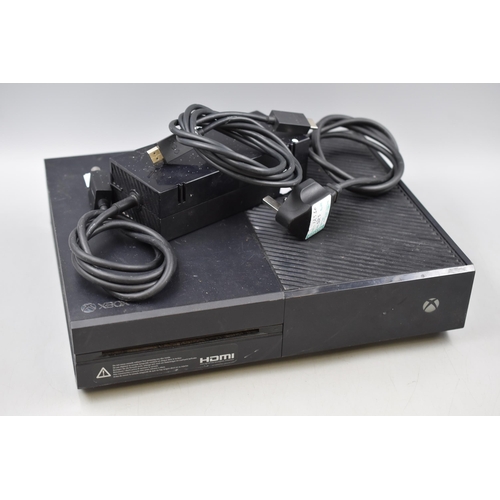 446 - An XBox One Console With Power and HDMI Cables. Powers on When Tested.