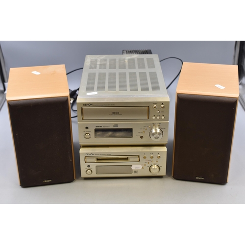 449 - Denon Minidisc Recorder DMD-M30, 3cd Autochanger Receiver UD-M50 With Denon sc-m50. Powers On House ... 