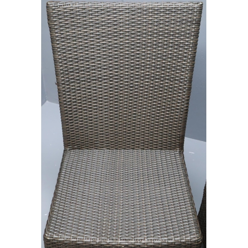 528 - Two Nice Quality Garden Chairs made in Plastic Wicker Style Weave