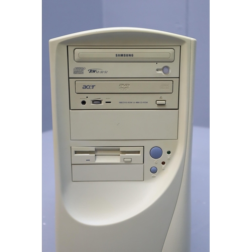 653 - Intel Pentium 4 Tower System with CD Drive, DVD Drive and Mini Disk