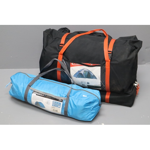 552 - Two Camping Tents. Includes Gelert Monsoon 4 And Vango Borrowdale 2. All Pieces Appear There, But No... 