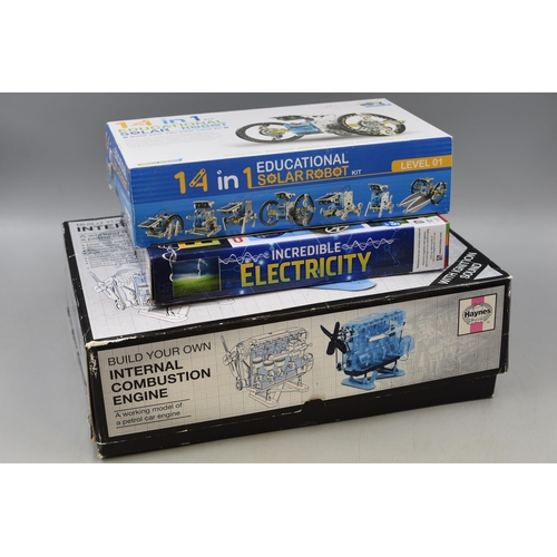 672 - Mixed Selection of Electronic Science Kit Including Incredible Electricity, 14 In 1 Education Solar ... 