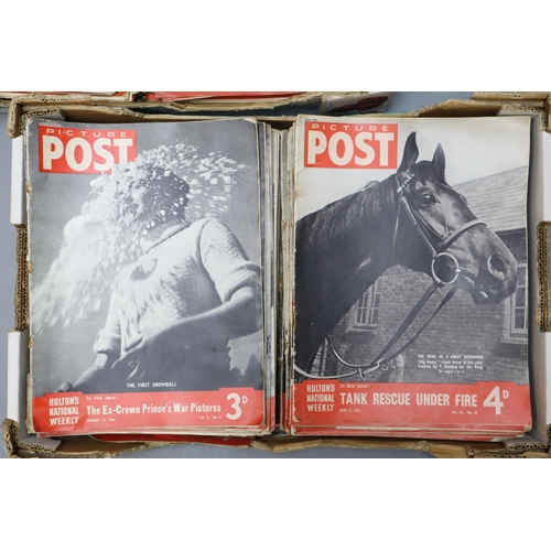 701 - Approx 150 Picture Post magazines dating From the 1940s and Early 1950s covering the War Years and M... 