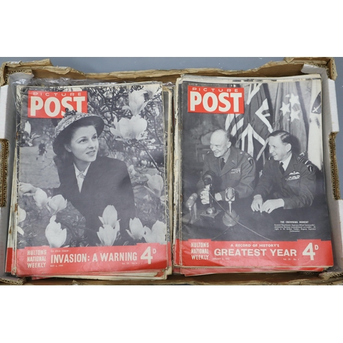 701 - Approx 150 Picture Post magazines dating From the 1940s and Early 1950s covering the War Years and M... 