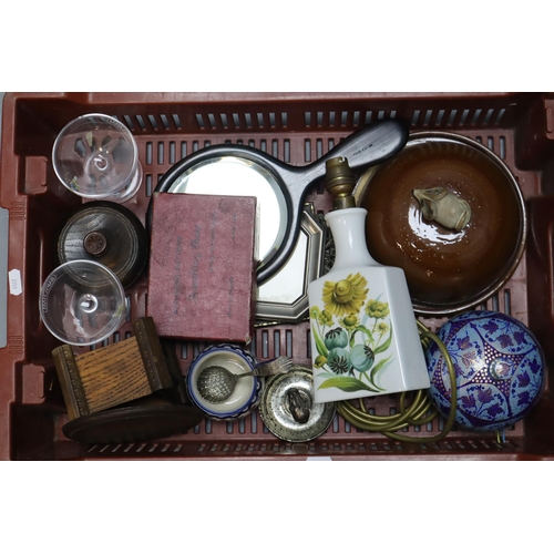 684 - A Selection of Mixed Collectables. Includes Cheese Dish, Bevel Edged Hand Mirror, Elephant Trinket D... 