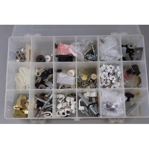 595 - Three Plastic Sectional Storage Cases complete with Fixtures and Fittings Contents