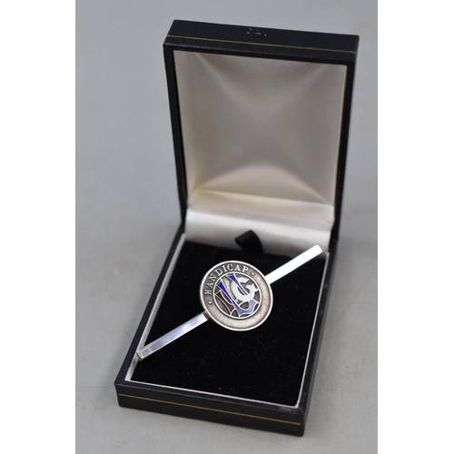 23 - Hallmarked Birmingham Mappin & Webb Art Deco Brooch Complete with Presentation Box