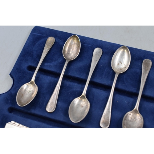 32 - Hallmarked Sheffield Silver Dessert Spoon, Five Silver Plated Mappin & Webb Tea Spoons and More