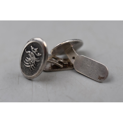 47 - Two Pairs of Silver Cufflinks in Presentation Box