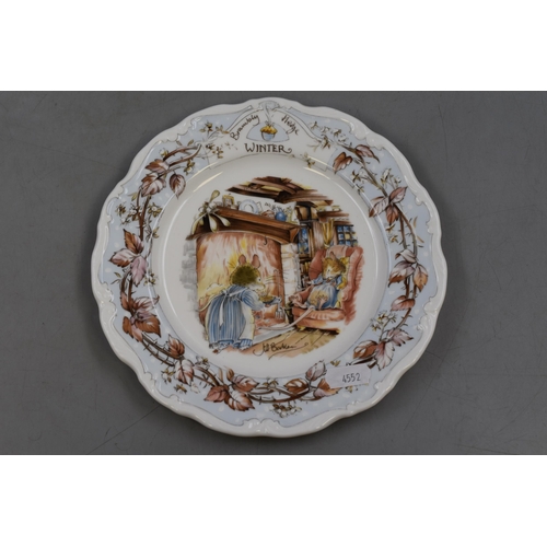 319 - Five Coalport Collectors Plates From The Celebration of Roses Collection, Royal Doulton Brnbury Edge... 