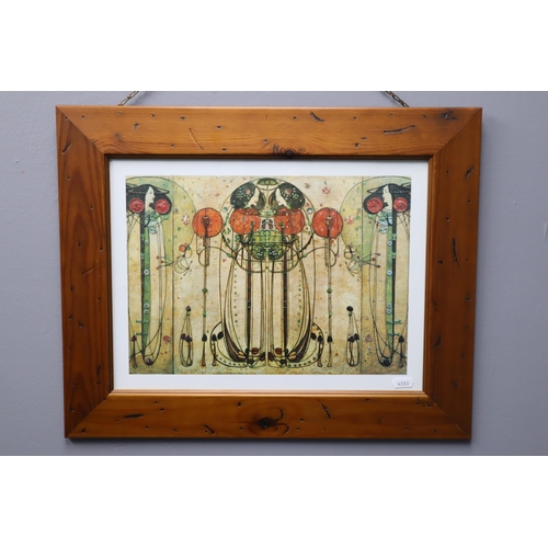 333 - Framed and Glazed Rennie Makintosh Print entitled 