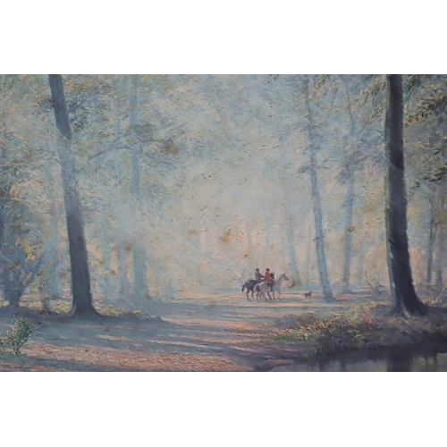 337 - LARGE Framed Wooland Print, Unknown Artist 41