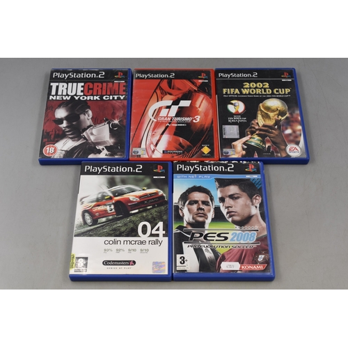 346 - Five Playstation 2 Console Games including True Crime, Colin McRae and More