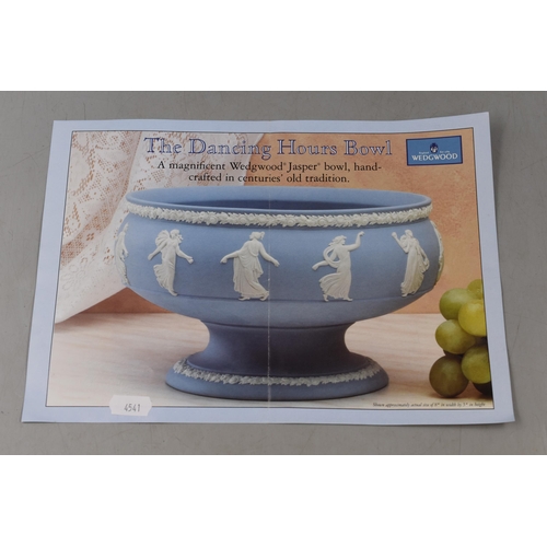 97 - Wedgwood Jasperware Dancing Hours Bowl Complete with Paperwork (8