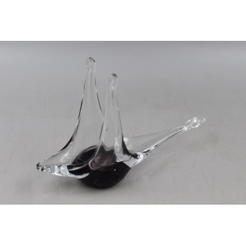 110 - Murano Studio Glass Swan Figure (6.5