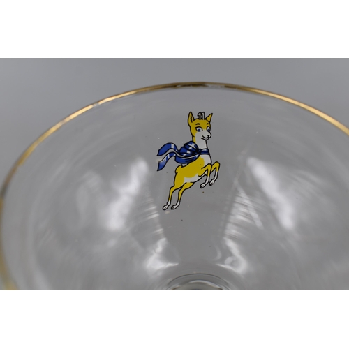 120 - Three Different Retro Babycham Glasses