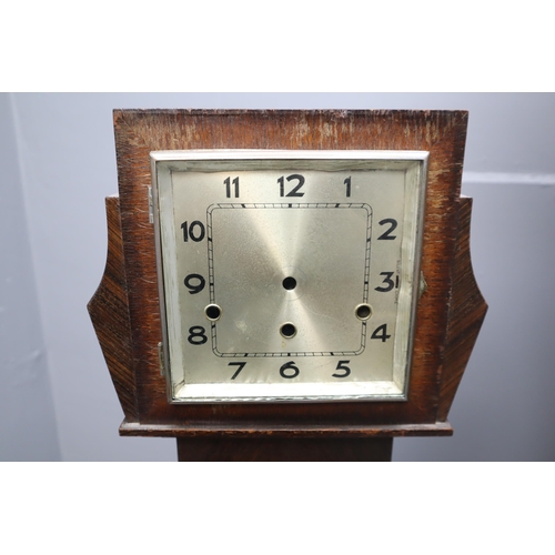 383 - Two Vintage/Antique Clock Cases to include Grandfather with Internal Mechanism Fitted and Granddaugh... 