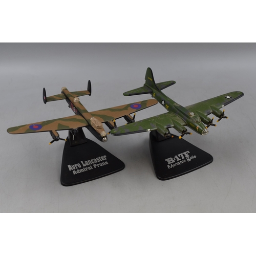 136 - Five Die-Cast Models of Aircraft including Avro Lancaster, North American Mustang, and More (A/F)