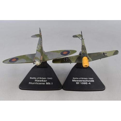 138 - Five Die-Cast Scale Model Aircraft including Hawker Hurricane, Westland Lysander, and More (A/F)