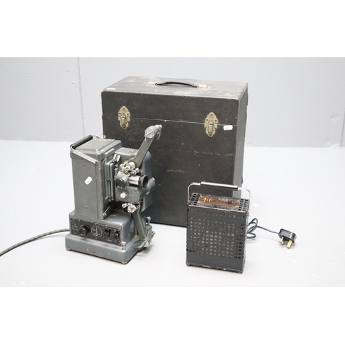 408 - Paillard Bolex G3 9.5mm / 16mm Projector complete with Transformer and Case (Powers On)