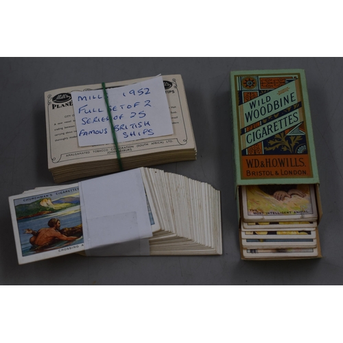 430 - A Large Selection of Cigarette Cards, Includes Full Sets, End Numbers, Cigarette Boxes and More.