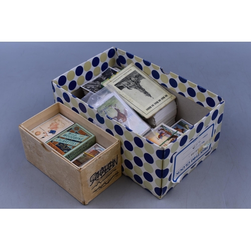 430 - A Large Selection of Cigarette Cards, Includes Full Sets, End Numbers, Cigarette Boxes and More.