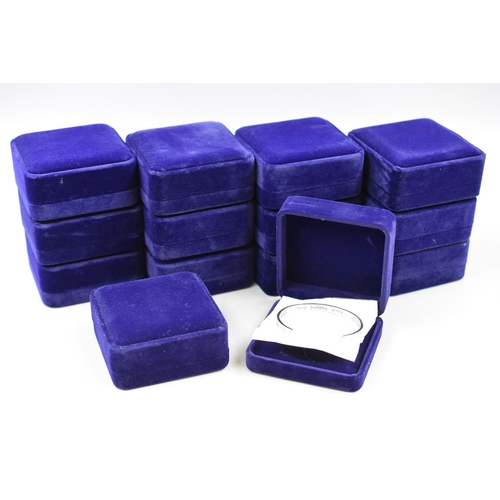 434 - Selection of Fourteen New Velvet Jewellery Bracelet Boxes each containing Novelty Bracelet. Bracelet... 