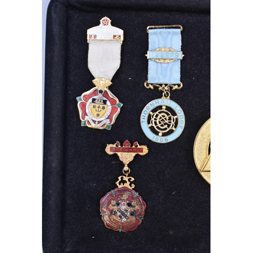 160 - Mixed Lot of Masons Medals to include Enameled