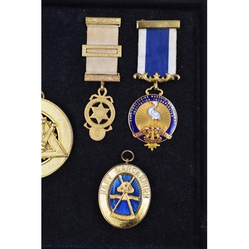 160 - Mixed Lot of Masons Medals to include Enameled