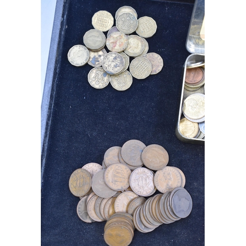 185 - Large Selection of Mixed Coinage including Pennies, Half Pennies, Three Pence and more