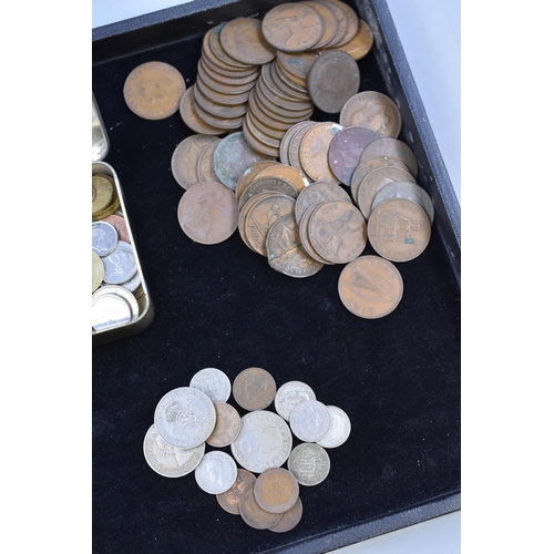 185 - Large Selection of Mixed Coinage including Pennies, Half Pennies, Three Pence and more