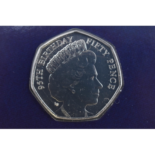 186 - 2021 Brilliant Uncirculated Fifty Pence Coin For Queen Elizabeth II 95th Birthday (1926-2021)