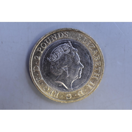 187 - 2016 Commemorative Collectable £2.00 Commemorating The First World War 1914-1918