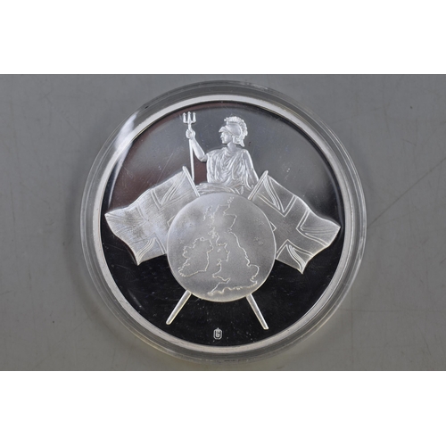 191 - Limited Edition Proof Silver Plated £20 Commemorative Coin complete with Certificate