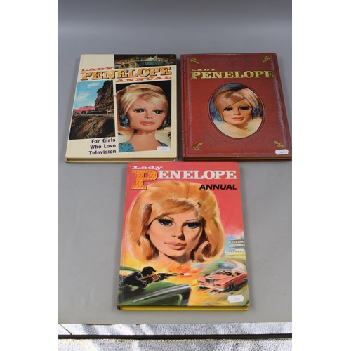 488 - Three 1960s Thunderbirds Lady Penelope Annuals