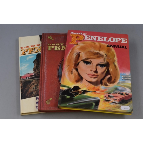 488 - Three 1960s Thunderbirds Lady Penelope Annuals