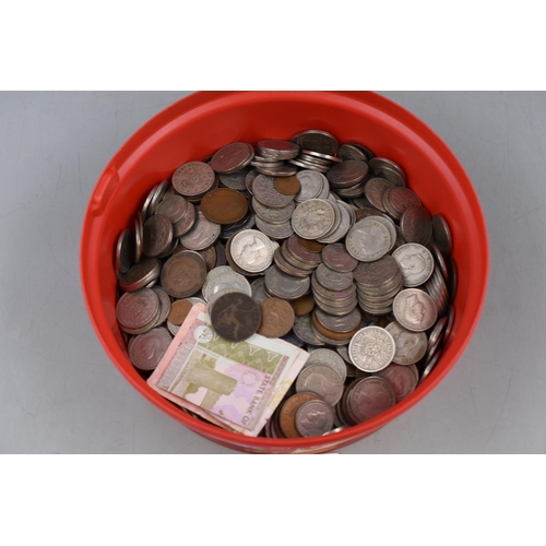 209 - Large Tub of Mixed Coins, includes Pre-decimal Coinage and Part Sets of Uncirculated Coinage