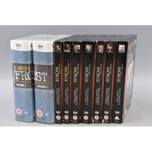 506 - Mixed Lot of detective Dvd Box Sets to include Inspector Morse and A Touch of Frost