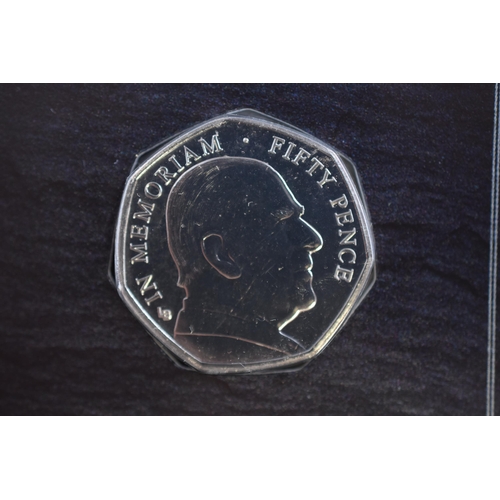 221 - 2021 Brilliant Uncirculated In Memoriam of The Duke of Edinburgh Fifty Pence Coin