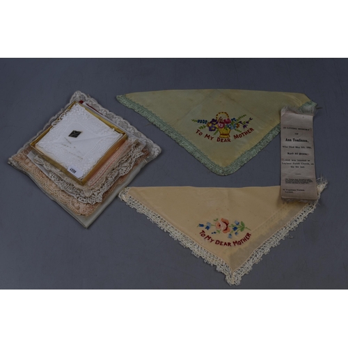 242 - Selection of 9 WWI Period Silk Hankerchiefs