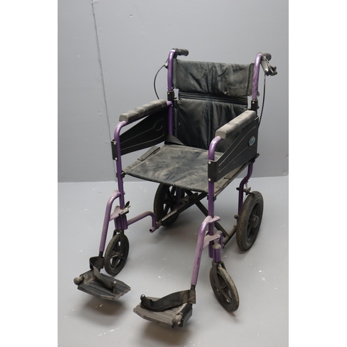 543 - Lightweight Days Patterson Medical Wheelchair with Brake System Fitted, Folds for easy transportatio... 