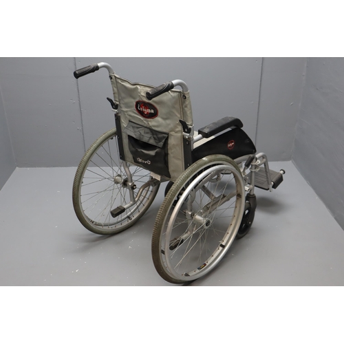 544 - Enigma Lightweight Wheelchair Collapses for easy Transport