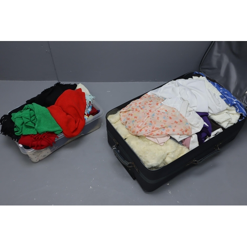 549 - A Large Selection of Assorted Ladies Clothing, With Jade Designs Suitcase