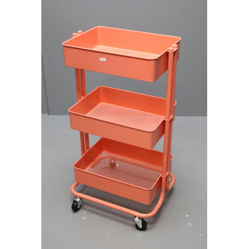 552 - Three Tiers Bathroom Shelf Trolley with Wheels Approx 31