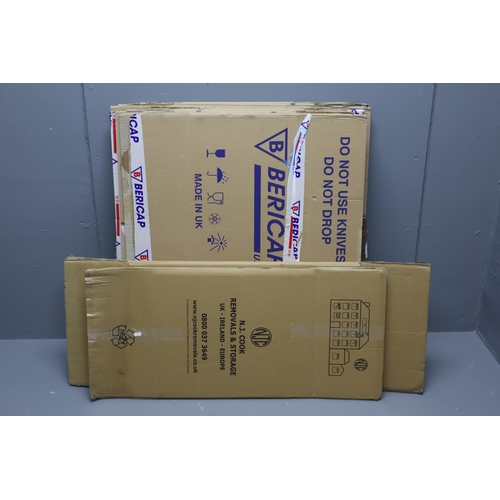 584 - A Selection of Seventeen Pre-Used Double Walled Cardboard Removal Boxes, In Various Sizes. Most Are ... 