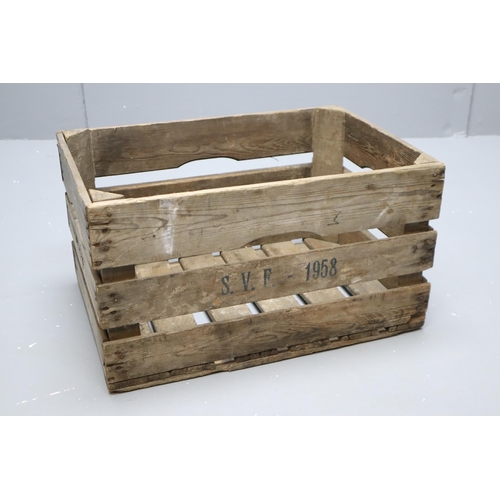 568 - SVF 1958 Wooden Fruit and Vegetable Crate (22