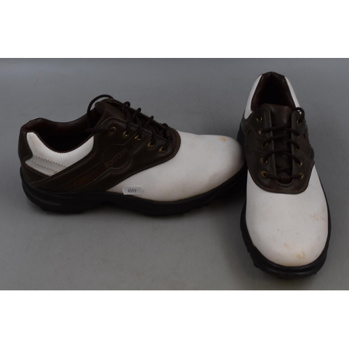 651 - Pair of Golfing Shoes (UK 9), Golf Balls, Pocket Knife and More